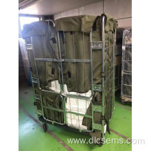 Laundry Cage Cart Storage Trolley Rolling Metal Storage